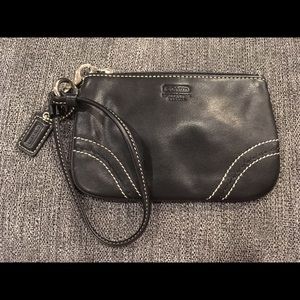 Coach leather wristlet